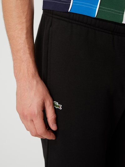 Lacoste Sweatbroek met logo-applicatie Zwart - 3