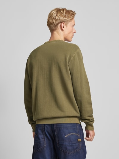 G-Star Raw Sweatshirt mit Label-Stitching Oliv 5