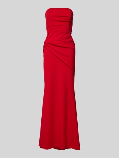 SISTAGLAM Abendkleid mit Raffungen Modell 'Selene' Rot 2