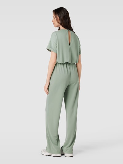 mbyM Jumpsuit met strikceintuur, model 'Axton' Rietgroen - 5