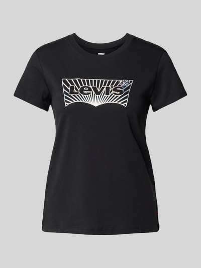 Levi's® T-shirt met labelprint Zwart - 2