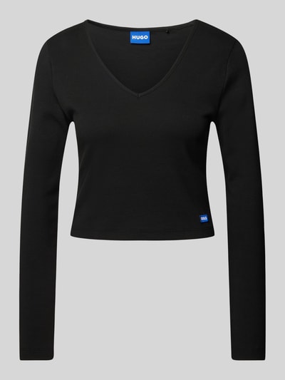 Hugo Blue Cropped Longsleeve Modell 'Darimina' Black 2