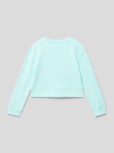 Calvin Klein Jeans Sweatshirt met logoprint Turquoise - 3