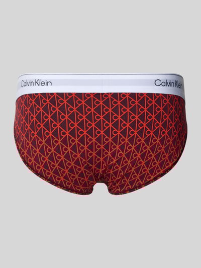 Calvin Klein Underwear Slip mit elastischem Bund und Label-Details Rot 3