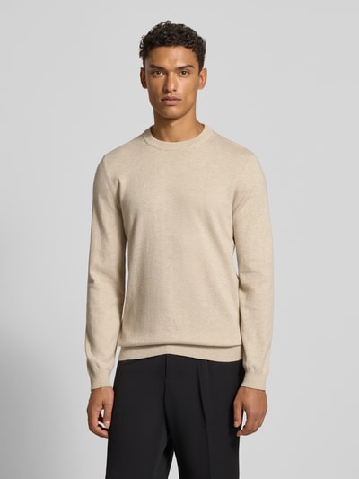 MCNEAL Strickpullover mit Kaschmir-Anteil Sand Melange 4