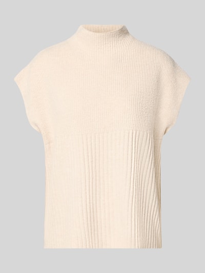 Soyaconcept Strickshirt mit Stehkragen Modell 'VIRGINIA' Ecru Melange 2