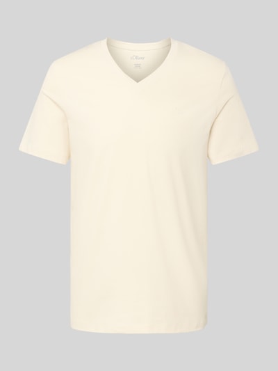 s.Oliver RED LABEL Regular Fit T-Shirt aus reiner Baumwolle Sand 2