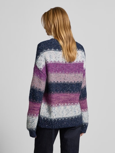 QS Strickpullover mit überschnittenen Schultern Dunkelblau 5