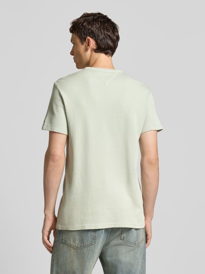 Tommy Jeans Slim fit gebreide pullover met structuurmotief Rietgroen - 5