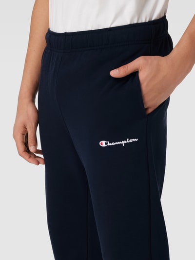 CHAMPION Sweatpants mit Label-Stitching Dunkelblau 3