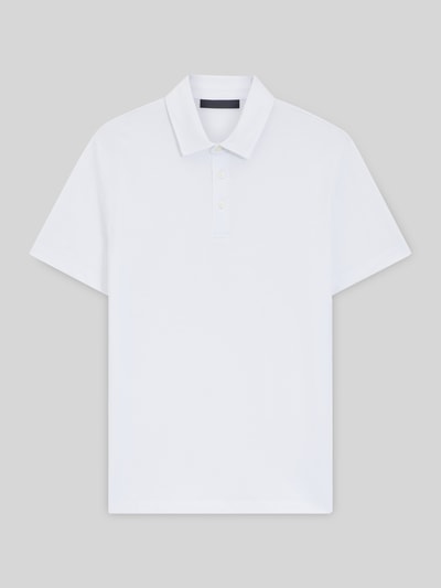 BOSS Regular Fit Poloshirt aus Baumwolle-Seiden-Mix Modell 'PARRIS' - BECKHAM x BOSS Weiss 2