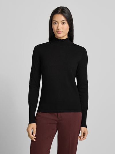OPUS Strickpullover aus Viskose-Mix Modell 'Polluna' Black 4