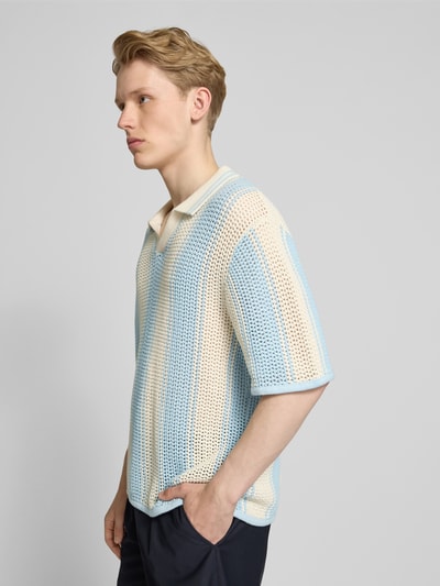 Jack & Jones Strickshirt mit Polokragen Modell 'ACAPULCO' Hellblau 3