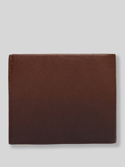 Tommy Hilfiger Portemonnaie aus echtem Leder mit Logo-Tape Dunkelbraun 3