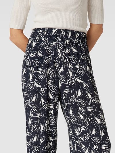 Christian Berg Woman Selection Stoffen broek met bloemenmotief Marineblauw - 3