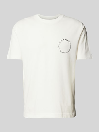 Marc O'Polo T-Shirt mit Label-Print Weiss 2