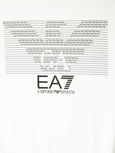 EA7 Emporio Armani T-Shirt mit Logo-Print Weiss 2