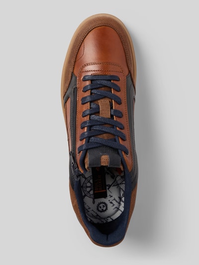 BULLBOXER Sneaker met ritssluiting opzij Cognac - 3