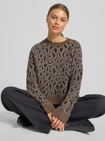 Armedangels Loose fit gebreide pullover van zuivere wol, model 'DILIRIAA LAOPAA' Taupe - 3