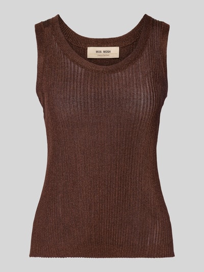 MOS MOSH Tanktop mit Rundhalsausschnitt Modell 'Relena' Beige 2