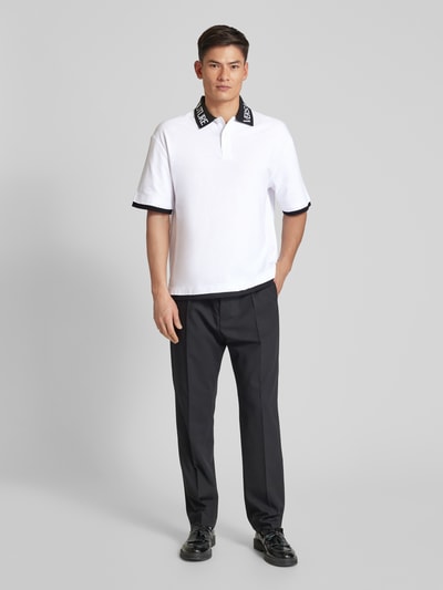 Versace Jeans Couture Poloshirt met labelprint Wit - 1