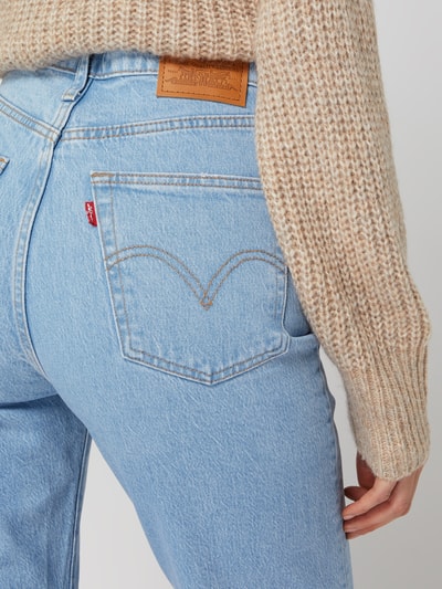 Levi's® Jeansy z wysokim stanem, poszerzaną nogawką i dodatkiem streczu model ‘Ribcage’ — ‘Water<Less™’ Jeansowy niebieski 3