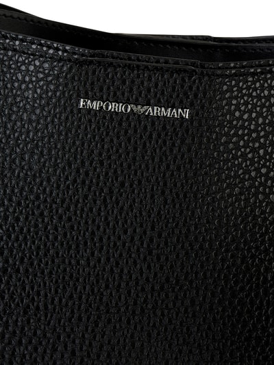 Emporio Armani Torba shopper z materiału skóropodobnego Czarny 3