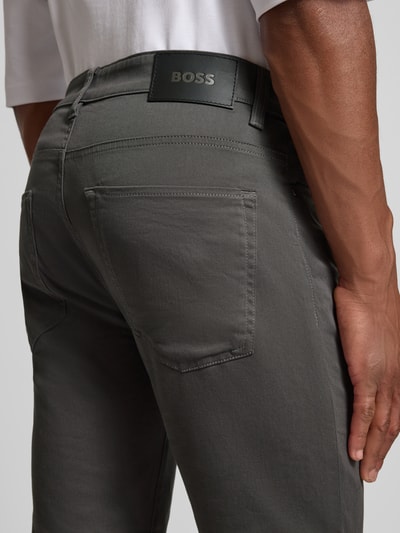 BOSS Slim Fit Hose aus Baumwoll-Mix Modell 'DELAWARE' Anthrazit 3