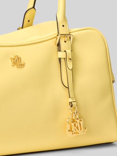 Lauren Ralph Lauren Henkeltasche aus echtem Rindsleder GELB 6