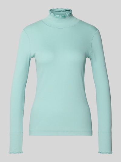 Marc Cain Shirt met lange mouwen en opstaande kraag Mintgroen - 2