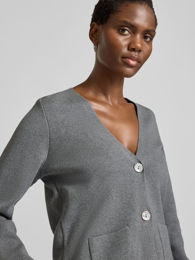 Christian Berg Woman Gebreide pullover met V-hals Zilver gemêleerd - 3