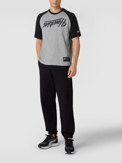 CHAMPION T-Shirt mit Statement-Print Anthrazit meliert 1