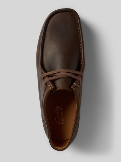 Clarks Wallabees van echt leer, model 'Evo' Middenbruin - 3