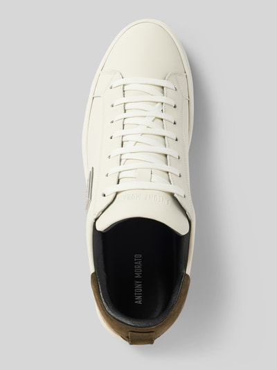 Antony Morato Ledersneaker mit Label-Applikation Weiss 3