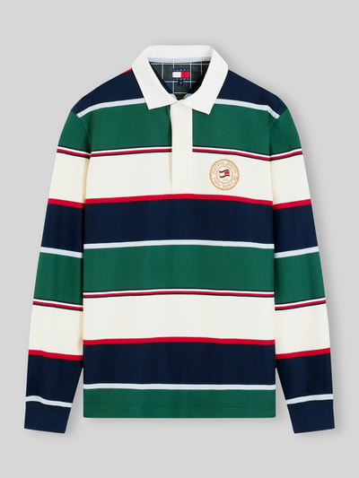 Tommy Jeans Poloshirt mit Logo-Patch aus reiner Baumwolle Dunkelgruen 2