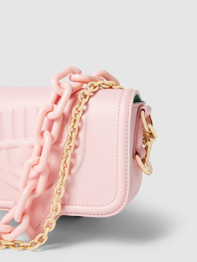 Chiara Ferragni Torba na ramię z detalami z logo model ‘EYELIKE’ Różowy 3