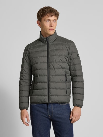 Marc O'Polo Regular fit gewatteerd jack van waterafstotend materiaal Kaki - 4