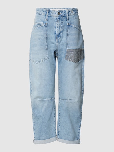 MAC Baggy Fit Jeans mit Cargotaschen Hellblau 2