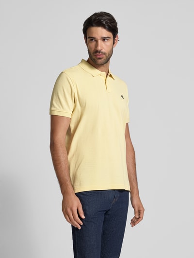 MCNEAL Poloshirt mit Label-Stitching Hellgelb 4
