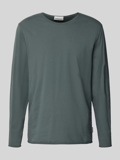 Armedangels Relaxed Fit Langarmshirt aus reiner Bio-Baumwolle Modell 'MAARKOS' Anthrazit 2