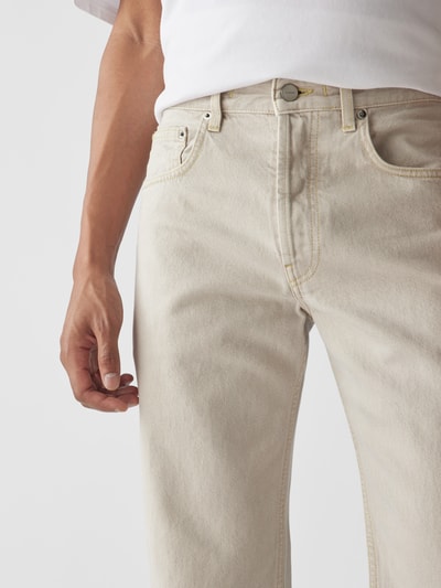 Jacquemus Jeans mit Kontrastnähten Beige 3