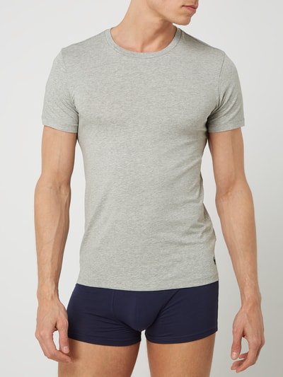 Polo Ralph Lauren Underwear T-shirt met stretch in set van 2 stuks Lichtgrijs gemêleerd - 3