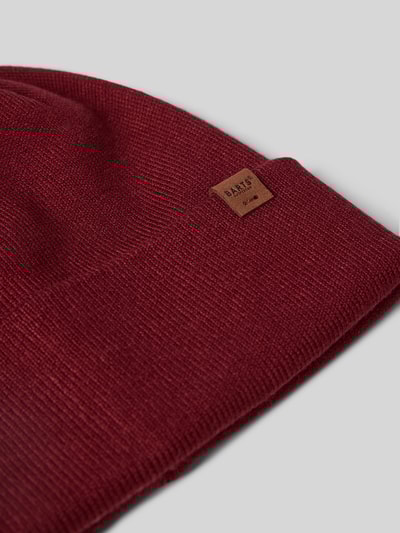 Barts Beanie van viscosemix, model 'WILLES' Bordeaux - 2