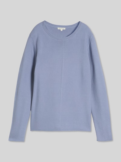 Tom Tailor Regular Fit Pullover mit gerippten Abschlüssen Hellblau 2