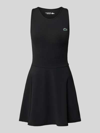 Lacoste Sport Ausgestelltes Sport-Kleid mit Separate Innenhose Black 1