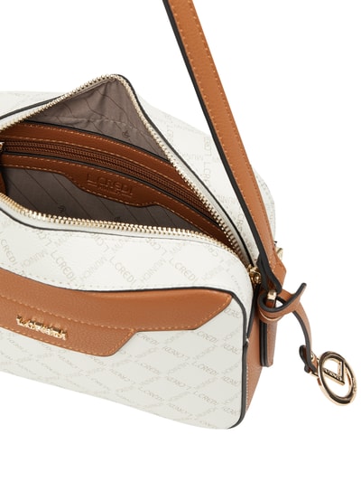 L.Credi Crossbody Bag mit Logo-Muster Modell 'Filiberta'  Weiss 5