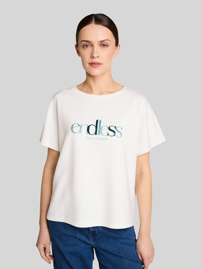 Tom Tailor comfort fit T-shirt Offwhite - 4