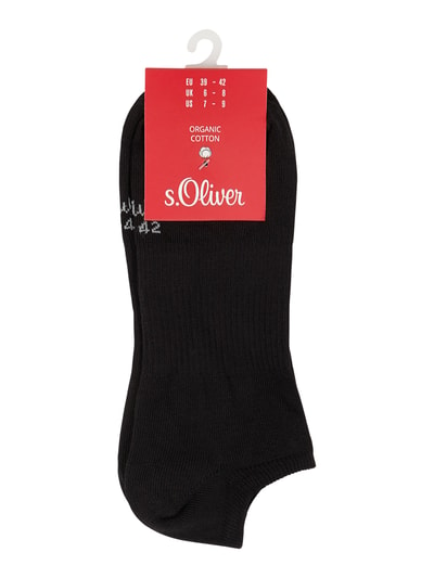 s.Oliver RED LABEL Sneakersocken mit Stretch-Anteil im 2er-Pack Black 2