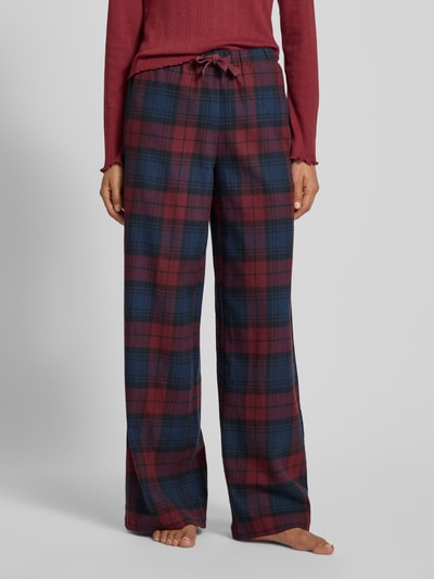 Jake*s Casual Wide Leg Pyjama-Hose mit Tunnelzug Dunkelblau 4