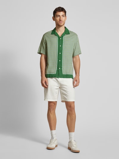 SELECTED HOMME Relaxed fit vrijetijdsoverhemd met reverskraag, model 'BANDANA' Groen - 1